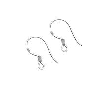 10 Paires de Crochets de Boucles d'oreilles, Anneaux Ouverts pour la Fabrication de Bijoux, Crochets de Boucles d'oreilles, Crochets de Boucles d'oreilles en Argent Sterling 925