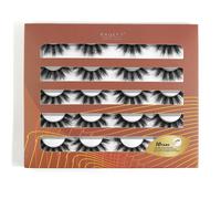 10 paires de faux cils naturels et moelleux avec boîte de rangement, style dessin animé, convient pour un port quotidien, un élément essentiel pour les voyages, des faux cils en bandes Fibre chimique