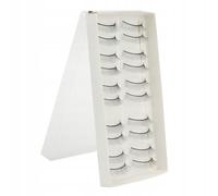 10 Paires De Faux Cils Naturels Faits À La Main, Outil De Maquillage Pour Cils