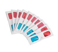 10 Paires de Lunettes 3D en Carton Rouge/Cyan New ReleasedMagnifique Conception