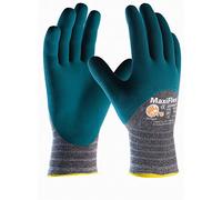 10 Paires de MaxiFlex Comfort - Gants de Travail enduits Nitrile, Taille:L