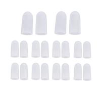 10 Paires de Protecteurs d'Orteils Embouts d'Orteils en Silicone Housse de Protection de Coussin d'Orteil Couvre-Orteils Manchons de Bandage Couvre-Orteils en Silicone Manches