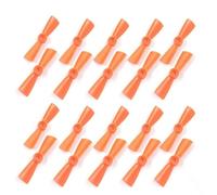 10 paires d'hélices 3045 7,6 cm CW CCW PC en nylon avec adaptateur de moyeu d'hélice 5 mm M5 180 200 215 cadre RC FPV Multicopter Quacopter (10 paires 3045 Orange)