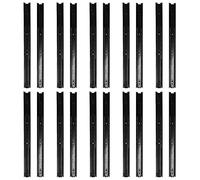 10 paires Drawer Slide 3 Sections Extension Guide de chargement grand rail Guide de roulement pour le bureau à domicile (22 pouces 58x44x6,5 cm)
