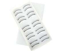 10 Paires/Ensemble Faux Cils Cils D'entraînement Faits À La Main Pour Les Débutants Enseignement Cils Outils D'extension Des Yeux Pratique.10 Pairs-D1.10mm