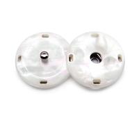10 paires/lot coloré invisible bouton pression mode attaches presse couture pardessus bouton vêtement accessoire bricolage-blanc 000-15mm