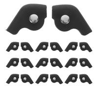10 Paires pour Œillets de Chaussures de Sport, Noir | Réparation de Doublure, Clips Pression, Plastique et Métal, pour Running et Maintien du Bord