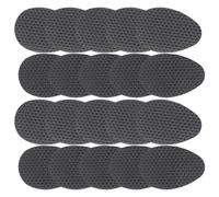 10 Paires Semelles Antibruit pour Chaussures, Protections Noires | Vinyle Résine, Antidérapantes et Résistantes à L’usure, Réduisent le Bruit, Format 95x63mm, Pointillés