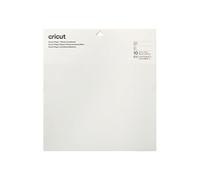 10 papiers cartonnés autocollants blanc 33 x 33 cm -