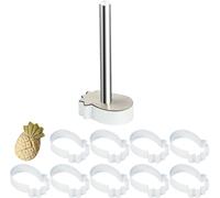 10 paquets de DIY Cookie Fondant Moule à gâteau Cutter Ananas Moule à gâteau Moule à biscuits Cutter Moule à pain avec poinçon de presse en acier inoxydable Sucre Craft Moule à gâteau Outil de décorat