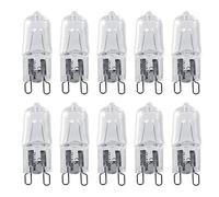 [10 Paquets] G9 Base Ampoule halogène, 120 V 40 W Blanc Chaud 2900 K Lustre Ampoule de Rechange pour l'éclairage d'accentuation Chanderlier Puck lumière Micro-Onde Barre de Studio Photo