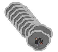 10 Patches Réparation Pneus 115mm, Caoutchouc Naturel, Patchs Tubeless, Kit Auto - Réparation Puncture - Réparation Rapide, Haute Étanchéité, Usage Universel