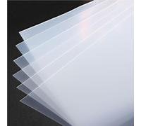10 Pcs 0.4mm Frosted PP Plastic Sheets - Semi-Transparent Polypropylene Board for Crafting, Modeling, Patterns & Stencils(250mmx300mm)