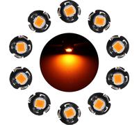 10 PCS 0.5W T3 ampoule LED pour tableau de bord (lumière jaune)
