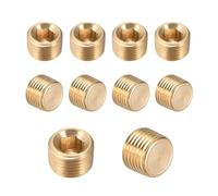 10 PCS 1/16 1/8 1/4 3/8 1/2 Male BSPT NPT Brass Hex BIANMTSW(NPT,1/8")