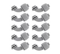 10 pcs 1 pouces Connecteur serré liquide à 90 degrés, ajustement des conduits électriques, Connecteurs de résistance à l'eau flexible en nylon pour applications marines