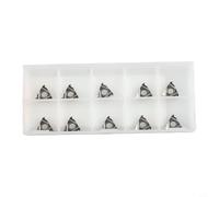 10 Pcs 11ER A60 H01 1/4" 11mm pour insert de filetage interne en carbure CNC pour aluminium, métaux non ferreux, forme triangulaire, cercle inscrit 6,35 mm, pour SER