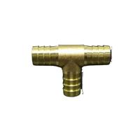 10 PCS 16mm Hose Barb Tee 3 Ways Splicer Brass Hosetail Fitting Adapter Coupling Water Fuel