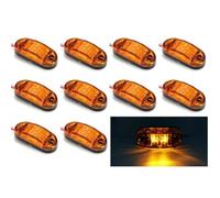 10 pcs 24V LED Orange Feux de Gabarit Position Latéral 2 SMD Feux Latéraux pour Camion Remorque Fourgon E-Marque
