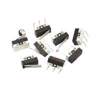 10 pcs 3 pin microswitch mouse button touch switch Tripod wheel handle 1A 125VAC NWPNLXEA(No handle)