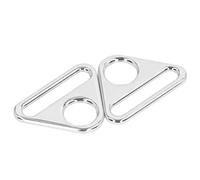 10 Pcs 38mm Ajusteur Triangle avec Barre Clip Pivotant Boucle Anneau Coulé Triangle Boucle Chaîne et Bandage Connecteur(Bai Lat)