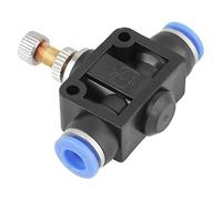 10 pcs 6 mm pneumatique Air Valve contrôleur de vitesse du débit des gaz Push