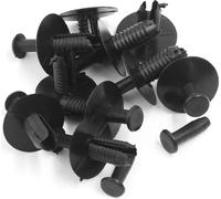 sourcing map 10 Pcs 6mm Trou Pousser Plastique Clips Rivet Attaches Autocollants