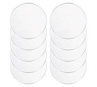 10 Pcs Acrylic Circle Sheets Round Disc Thickness 2Mm Diameter 60-100Mm Suitable for Craft Decorating DIY Project, 60mm(Diameter 70mm)