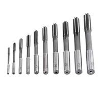 10 Pcs Alésoirs de Machine, outil d'alésage, Alésoir Machine de Coupe 3/4/5/6/7/8/9/10/11/12mm, Alésoirs de fraisage pour l'usinage de Perçages, Alésoir de Fraisage HSS H7 à Rainure Droite