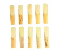 10 Pcs Alto Saxophone Professional Strength Traditional Cut (Size 3) | 10 pack alto saxophone reeds professional strength. Traditional cut for rich warm tone.