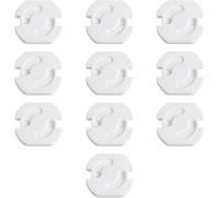 (10 Pcs) Baby Plug Covers - Revolutionary Electrical Protectors With Rotating Mechanism 3m Adhesive (No Keys) For Child Safety Home Socket Cover