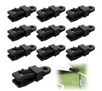10 PCS Bâche résistants, Clip de Bâche Tente, Attaches pour Bâche Anti Vents avec Verrouillage Pinces Crocodile Léger pour Camping de Piscine, Abris