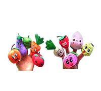 10 Pcs Bande Dessinée Légumes Fruits Poupées À Doigt Marionnettes Set Mini en Peluche Bébé Garçons Filles Histoire Raconter À La Main Tissu Poupée Jouets Éducatifs De Haute QualitéDurabilité