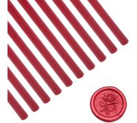 10 Pcs Bâton De Cire À Cacheter 10 Cm Rouge Totem Feu Manuscrit Bâtons De Sceau De Cire Bâtons De Colle Thermofusible Enveloppes Décor Pistolet À Colle Bâtons De Cire À Cacheter(Bourgogne)