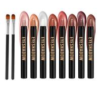 10 Pcs Bâton D'Ombre À Paupières Ensemble, Crayon D'Ombre À Paupières Matte Et Douce Fard A Paupiere Creme Fard A Paupiere Paillet