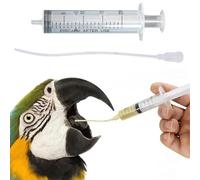 10 PCS Bébé Oiseau D' Alimentation Tortue, Dont 1 Seringue de 10 ML, Bébé Oiseau Liquide Médecine Chargeur Tuyaux Tube, Seringue pour Alimentation de Tortue, Convient aux Perruches, Hamsters
