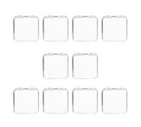 10 PCS Boîte De Rangement Transparent Des Ongles Pour La Presse Sur L'organisation Et L'affichage De Salon Portable Le Conteneur Les Organisateurs D'entreprises À Ongles