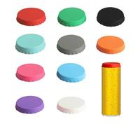 10 Pcs Bouchon Canette Soda, Couvercle pour Canettes, Couvercles de Canettes de Soda en Silicone Réutilisables pour Bière Boissons Standard