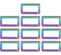 10 pcs boucle d'anneau robuste durable réglable matériel -métal pour la fabrication de sacs à dos de ceintures25mm