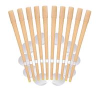 10 pcs Bougies d'oreille,Bougies Auriculaires,Ear Wax Remover,Ear Candle,Kit de Bougie anti-cire d'oreille Avec Cire d'abeille Biologique Naturelle avec Disques Anti-Goutte