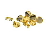 10 Pcs Broche Broche Broche Insigne Base Pin Back Bouton Base 20mm Or