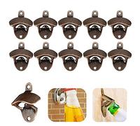 10 pcs Bronze Ouvre Bouteilles Mural pour Soda Bière Vin Décapsuleur à Fixation avec Deux Vis Chaque Opener Vintage