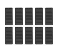 10 Pcs Butées de Porte en Caoutchouc Noir, Protection Antichoc et Antidérapante, Sans Perçage, 9,4 x 3,9 x 2 cm - Sécurité Renforcée, Résistance à l’Abrasion, Usage Domestique et