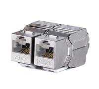 10 Pcs Cat7 Keystone Jack, Cat7 RJ45 FTP sans Outil Type en Alliage de Zinc Module Blindage Keystone Jack Adaptateur 10 Gigabit Modular Jack