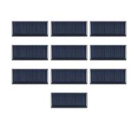 10 Pcs Cellule Solaire Polysilicium 5V 300mA 0.15W Mini Panneaux Solaires pour Bricolage Projets Électroniques et Jouets Chargeur Solaire Portable pour Éclairage et Alimentation