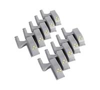 10 Pcs Charnière LED Capteur Lumière Blanc Chaud/Froid Universel Armoire Placard Placard Armoire LED Charnière Lumière pour La Maison Cuisine Salon/Chambre(blanc froid)