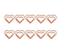 10 Pcs Coeur En Métal Paper Clips Bookmarks Planner Pour Office School Supplies Petits Détenteurs De Coeur En Papier Coloré