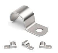 10 Pcs Collier de Serrage, M25 Collier de Fixation Tuyau 25 mm, Collier Serrage V2A Acier Inox 104 pour Supports de Tuyaux pour Fixation Attache Tube, Attache Fixer Grillage Rigide Traille Trou