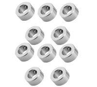 10 Pcs Collier De Verrouillage 8mm, 14mm OD 7mm Épaisseur Anneau De Verrouillage à Vis T8 En Acier Inoxydable Nickelé Bague à Vis Sans Fin Lock Serrure de Vis-Mère du Collier Pour Imprimante 3D