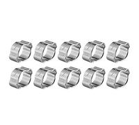 10 Pcs Colliers de Serrage Tuyau Serrage Ajustable en Acier Inoxydable Double Oreille O Clips Pinces de Fixation de Tuyau (7-9MM)